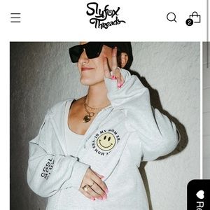 NWOT Slyfox Threads KL+SF In my Mom Era Zip Up